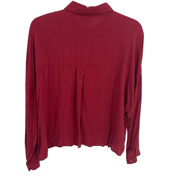 Ariat Women's Red Button Down Shirt - Picture 6 of 14